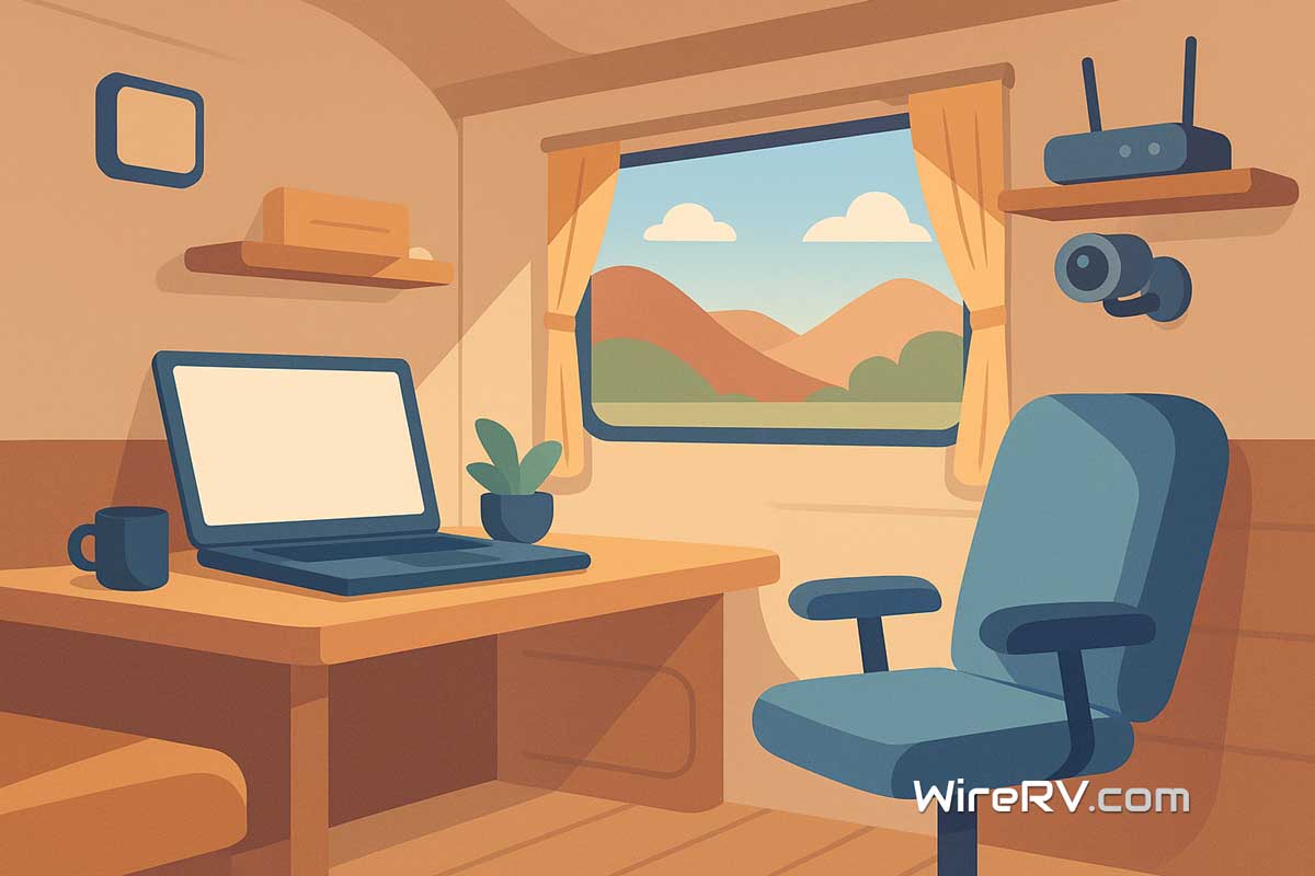 The Sure RV Office Setup Made to Maximize Focus